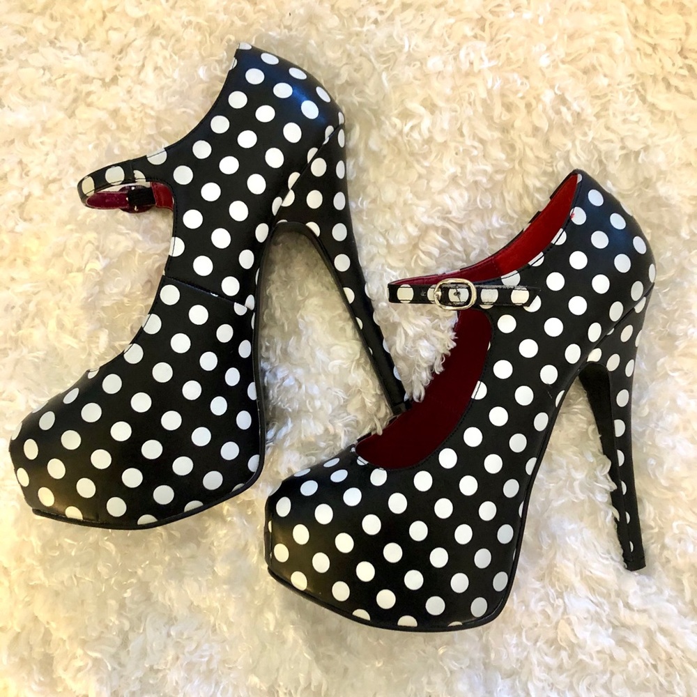 Polka Dot Playform Heel